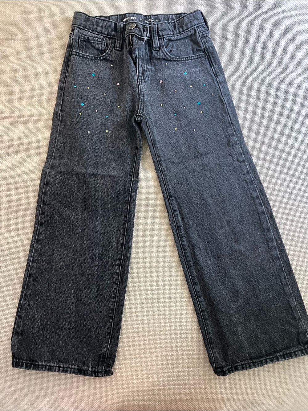 Old Navy Black High-Rise Baggy Wide-Leg Jeans
